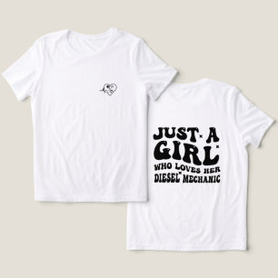 T-shirt En Tri-matière juste une fille qui aime son mécanicien diesel, fe