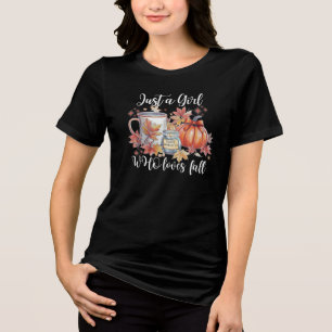 T-shirt En Tri-matière Juste une fille qui aime tomber sweatshirt
