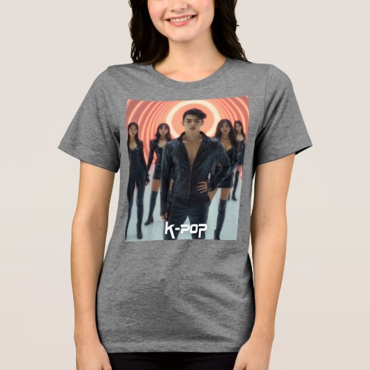 T-SHIRT  EN TRI-MATIÈRE K-POP (Recto)