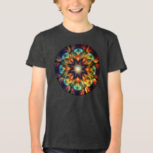 T-shirt En Tri-matière Kaleidoscope Mandala Flower Design-23091