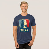 T-shirt En Tri-matière Kamala Harris 2024 (Recto plein)