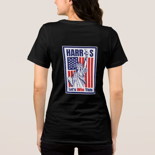 T-shirt En Tri-matière Kamala Harris : Gagnons ça (Verso)