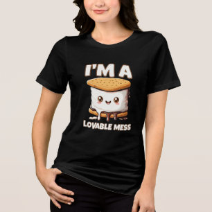 T-shirt En Tri-matière Kawaii S’mores Je suis un désordre adorable Guimau