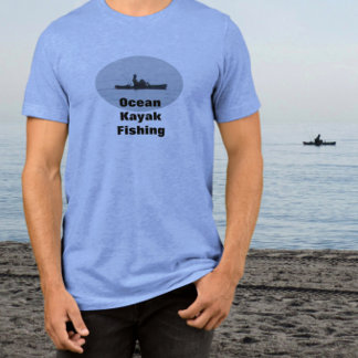 T-shirt En Tri-matière Kayak Silhouette Océan Kayak Pêche