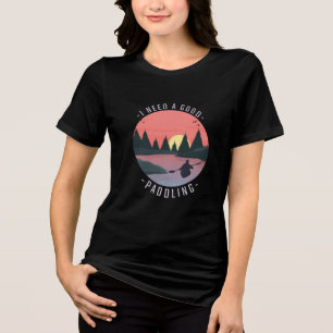 T-shirt En Tri-matière Kayaking Kayak Paddle