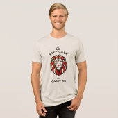 T-SHIRT  EN TRI-MATIÈRE KEEP CALM AND CARRY ON D02 (Recto plein)