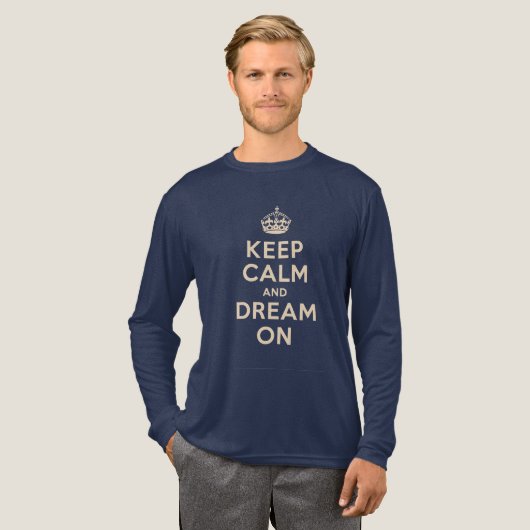 T-shirt En Tri-matière "Keep Calm and Dream On"  (Recto complet)