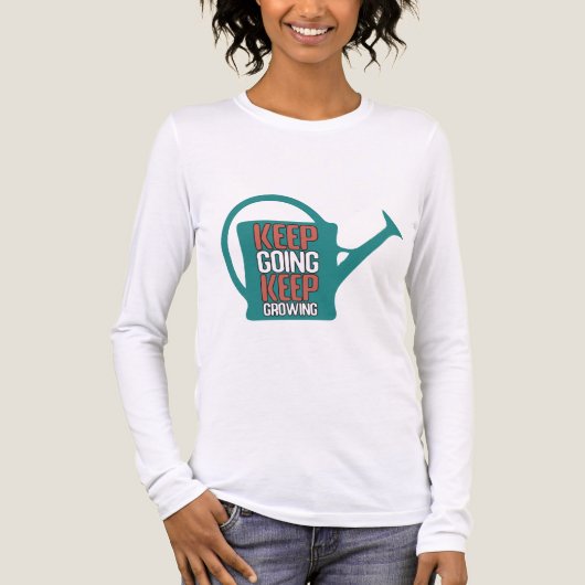 T-shirt En Tri-matière Keep Going Keep Growing Inspiration Mental Health (Recto)