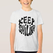T-shirt En Tri-matière Keep Smiling! - Simple & Cheerful Happy Vibe Desig (Recto)