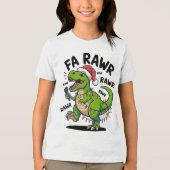 T-shirt En Tri-matière Kids Toddler Dinosaur Matching Shirt (Recto)