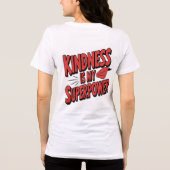 T-shirt En Tri-matière Kindness is My Superpower Illustration Comic Style (Verso)