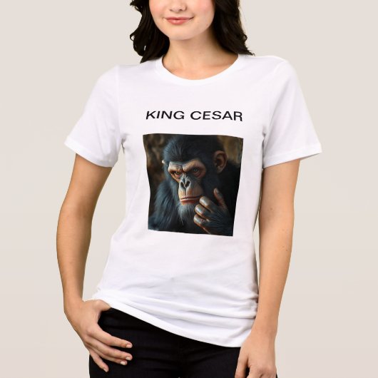 T-SHIRT  EN TRI-MATIÈRE KING CESAR (Recto)