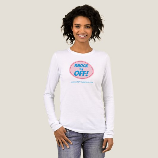T-SHIRT  EN TRI-MATIÈRE KNOCK IT OFF (Recto complet)