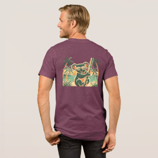 T-shirt En Tri-matière Koala se relaxant sur la plage – Ambiance estivale