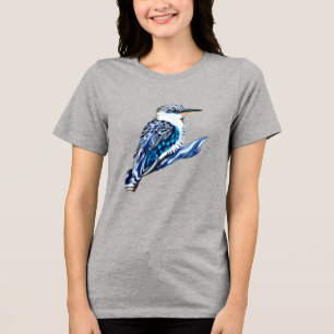 T-shirt En Tri-matière Kookaburra, bleu et gris, oiseau aussie