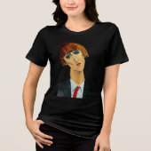 T-shirt En Tri-matière L’élégance de Modigliani : Art moderne Tri-Blend T (Recto)