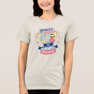 T-shirt En Tri-matière La 57ème meilleure maman du monde