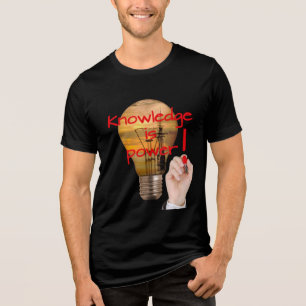 T-shirt En Tri-matière La connaissance est le pouvoir