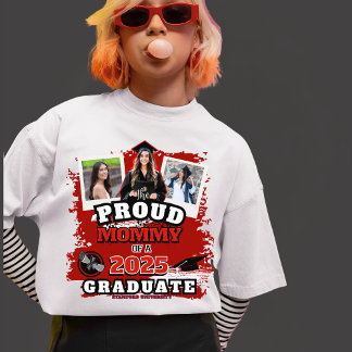 T-shirt En Tri-matière La Fière Maman Diplôme Familial Personnalisé