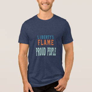T-shirt En Tri-matière La flamme de la liberté - Des gens fiers