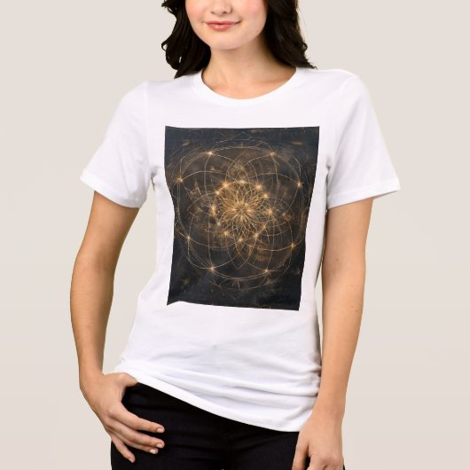 T-shirt En Tri-matière La géométrie est une prière en forme (Recto)