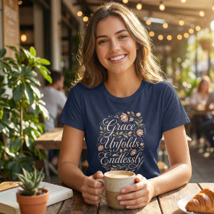 T-shirt En Tri-matière La Grâce Se Déploie Sans Fin Floral Inspirant