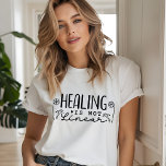 T-shirt En Tri-matière La Guérison N'Est Pas Un Grief Linéaire Dit Citati<br><div class="desc">Guérir n'est pas Linéaire Grief Sayings Citation Florale Doodle T-shirt avec le texte "Guérir n'est pas Linéaire" dans la typographie moderne en écriture noire accentuée d'un coeur d'amour et de doodles de fleurs. Conçu par Evco Studio www.zazzle.com/store/evcostudio</div>