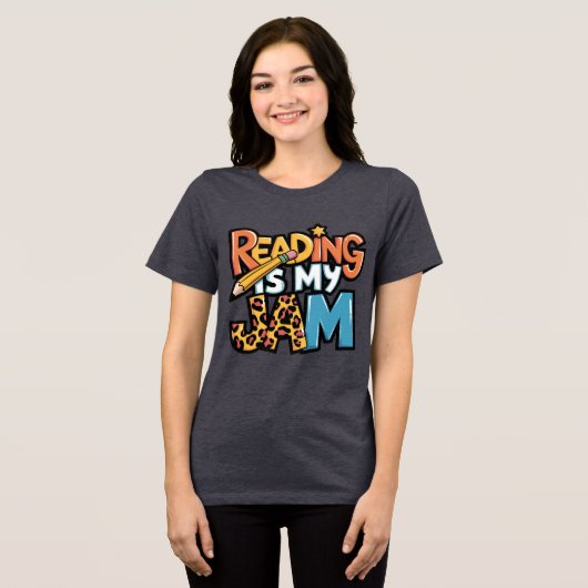 T-shirt En Tri-matière La lecture est ma jambe (Recto plein)