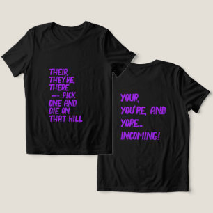 T-shirt En Tri-matière Là, Leur / Votre, Vous Tee Shirt