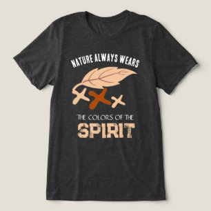 T-shirt En Tri-matière "La nature porte toujours" une feuille