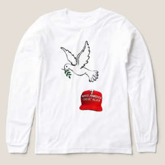 T-SHIRT EN TRI-MATIÈRE LA PAIX ANTI-GUERRE