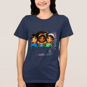 T-shirt En Tri-matière La paix commence par la gentillesse Diversité de