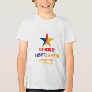 T-shirt En Tri-matière La prospérité avec la DIFFICULTÉ ADHD* ne me défin