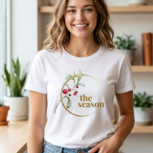 T-shirt En Tri-matière La Saison Minimaliste Noël Bella Toile