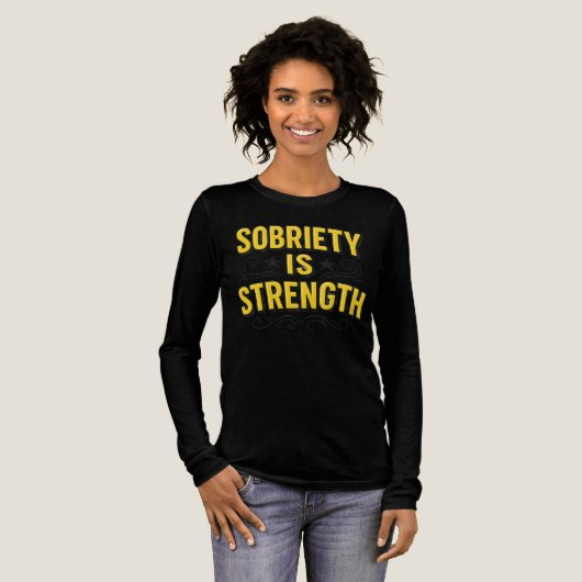 T-shirt En Tri-matière La sobriété est une droite motivation récupération (Recto complet)