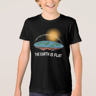 T-shirt En Tri-matière La Terre Est Une Théorie Humoristique Plate