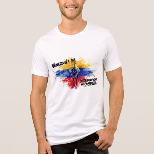T-shirt En Tri-matière “La Transición ya comenzó” – Orgullo Venezolano (Recto)