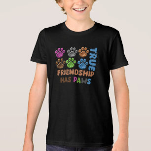 T-shirt En Tri-matière La véritable amitié a des pattes
