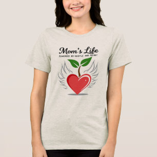 T-shirt En Tri-matière La vie de maman : Powered by Hustle and Heart