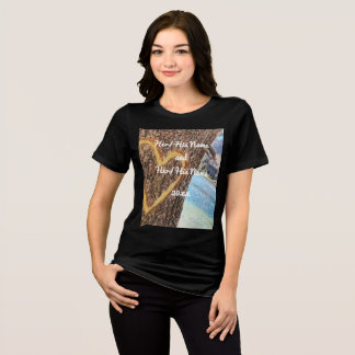 T-shirt En Tri-matière Lac Tahoe Blue Water Tree Heart Love
