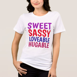 T-SHIRT  EN TRI-MATIÈRE LADIES SASSY T-SHIRT