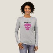 T-shirt En Tri-matière Lady's #HUMAN Shirt Long Sleeve (Recto complet)