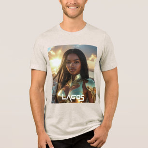 T-SHIRT EN TRI-MATIÈRE LAGOS - NIGÉRIA