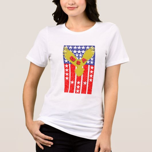 T-shirt En Tri-matière L'aigle américain v2 (Recto)
