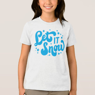 T-shirt En Tri-matière Laisser neiger hiver design