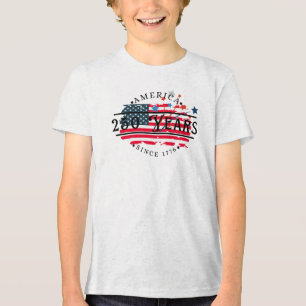 T-shirt En Tri-matière L'Amérique depuis 1776 avec drapeau américain/étoi