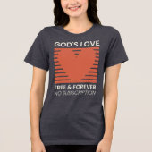 T-shirt En Tri-matière L'Amour de Dieu Libre pour toujours Pas d'abonneme (Recto)