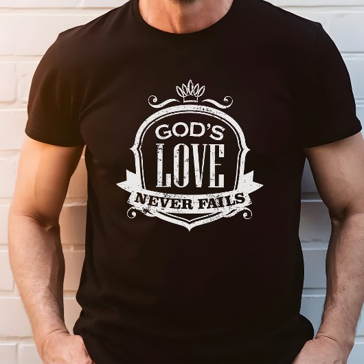 T-shirt En Tri-matière L'amour de Dieu n'échoue jamais chrétien