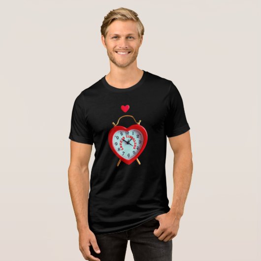 T-SHIRT EN TRI-MATIÈRE L'AMOUR EST ÉTERNEL (Recto plein)