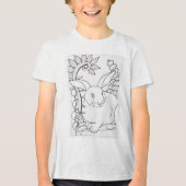 T-shirt En Tri-matière lapin lapin géant à couleur (Recto)